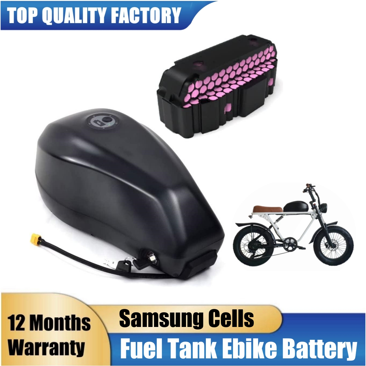 Electric Bicycle Battery 72V 30Ah - بطارية دراجة كهربائية على شكل خزان