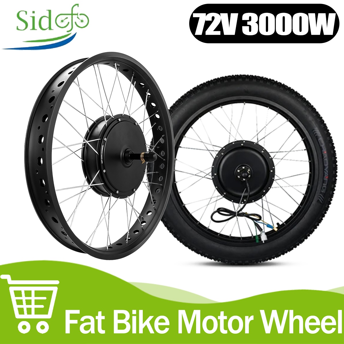 72V 5000W Hub Motor Kit - محرك محور بدون تروس 72 فولت