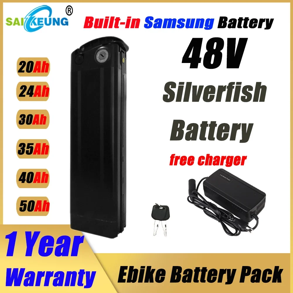 Ebike Battery 48V 20Ah Hailong - دراجة كهربائية SilverFish 48v 20ah 24