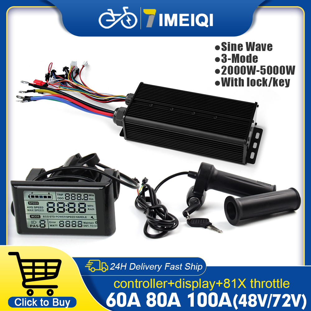 Sine Wave Controller 48V 72V 80A - 2000 واط-5000 واط 48 فولت-72 فولت