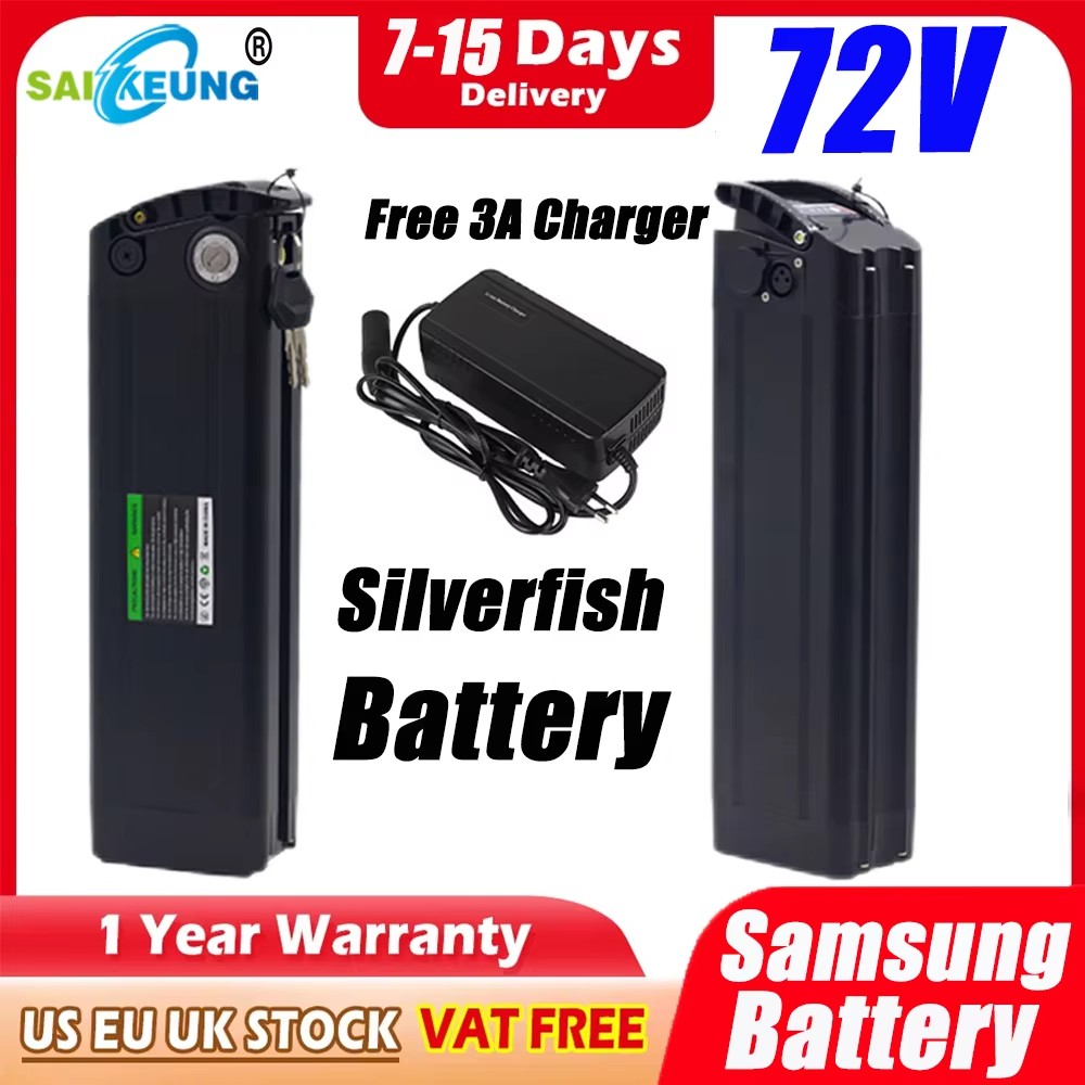 Electric Bicycle Battery 72V 30Ah - دراجة كهربائية 72 فولت سيلفر فيش