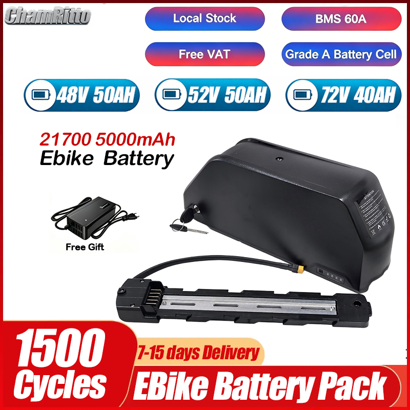 دراجة كهربائية 36 فولت 48 فولت - مراجعة Electric Bicycle Battery 72V 30Ah وسعره