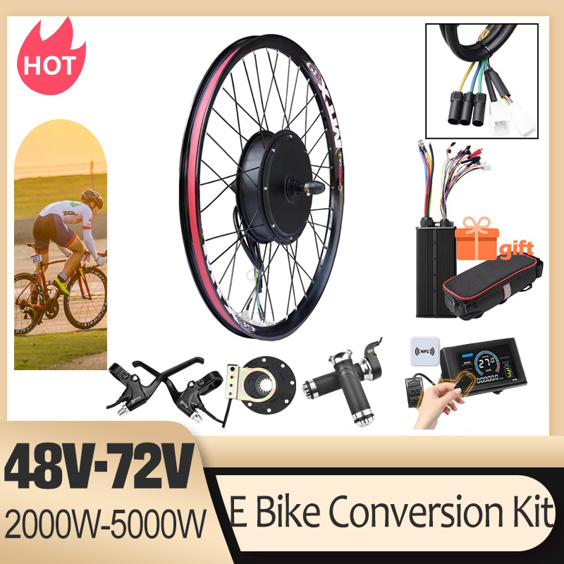 طقم تحويل الدراجة الكهربائية 7 - مراجعة 72V 5000W Hub Motor Kit وسعره