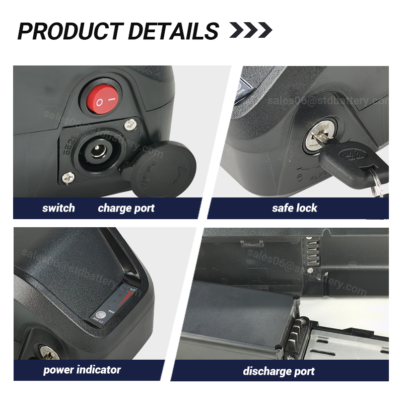 بطارية أيون الليثيوم ALX للدرا - مراجعة Ebike Battery 48V 20Ah Hailong وسعره