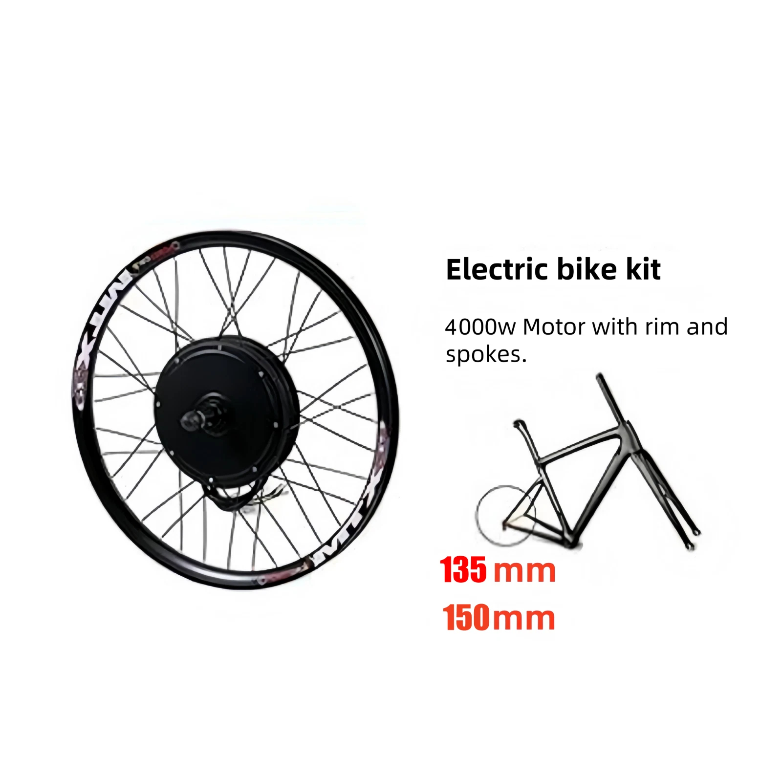 عجلة خلفية للدراجة الكهربائية  - مراجعة 72V 5000W Hub Motor Kit وسعره