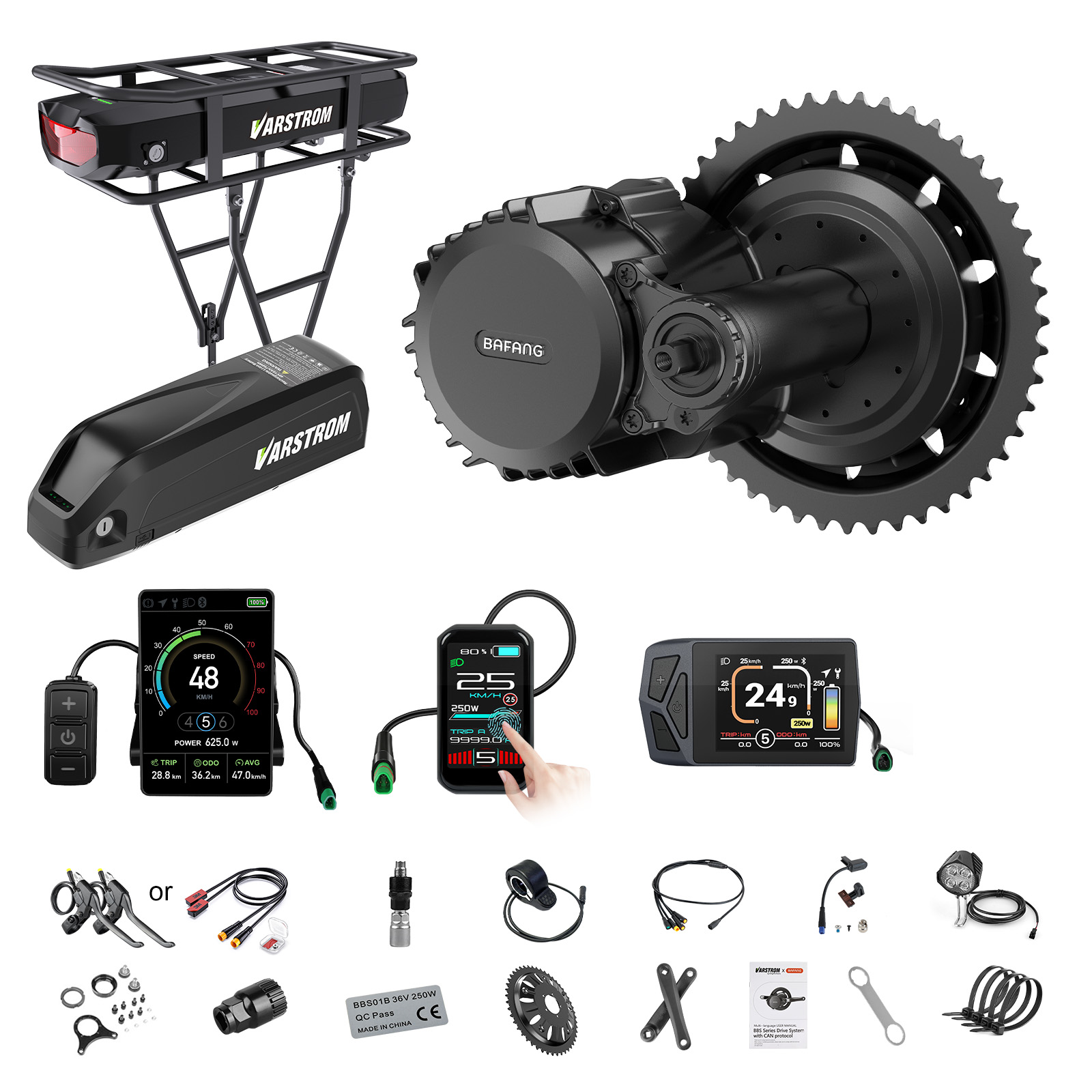 [الشحن إلى الولايات المتحدة] ط - مراجعة Bafang Bbs02B 48V 750W Mid Drive Kit وسعره
