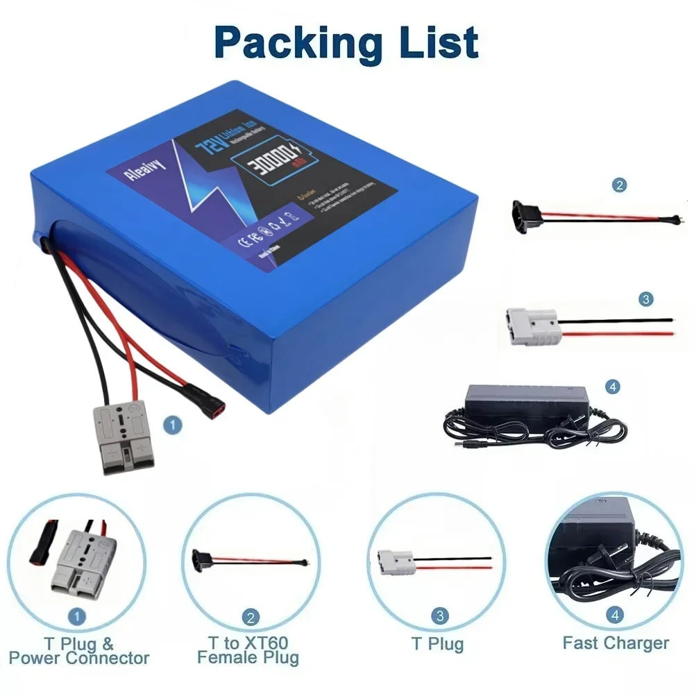 بطارية ليثيوم 72 فولت 30 أمبير - مراجعة Electric Bicycle Battery 72V 30Ah وسعره