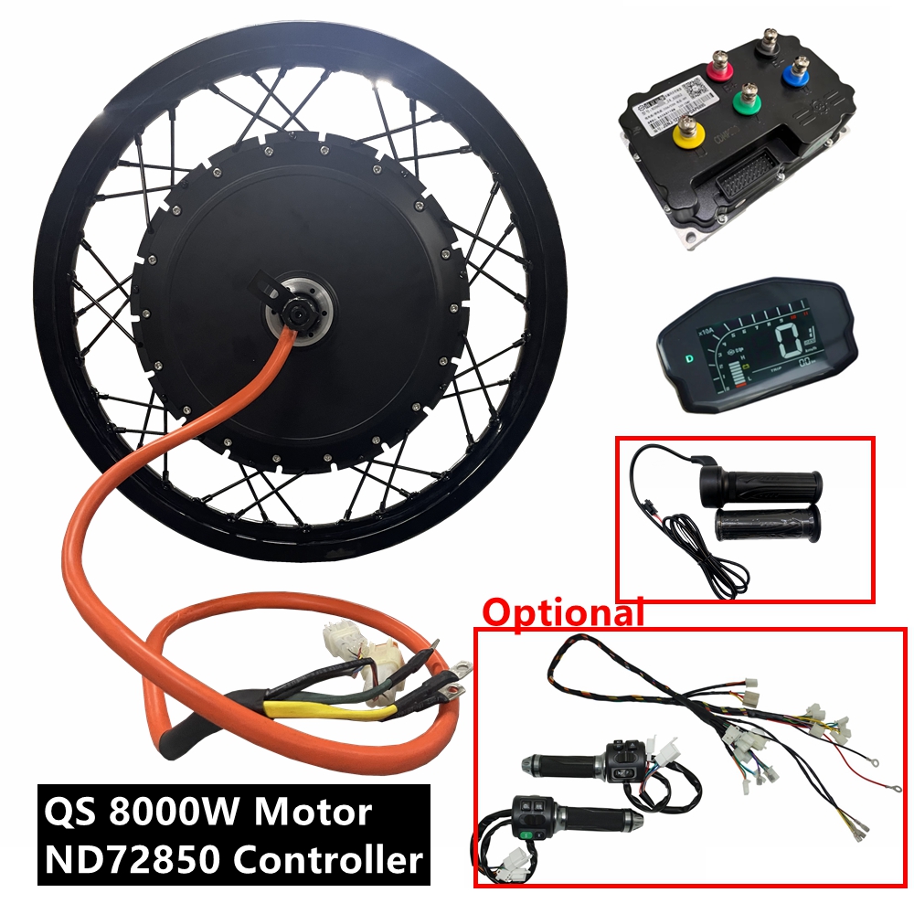 طقم دراجة كهربائية NBpower/QS2 - مراجعة 72V 5000W Hub Motor Kit وسعره