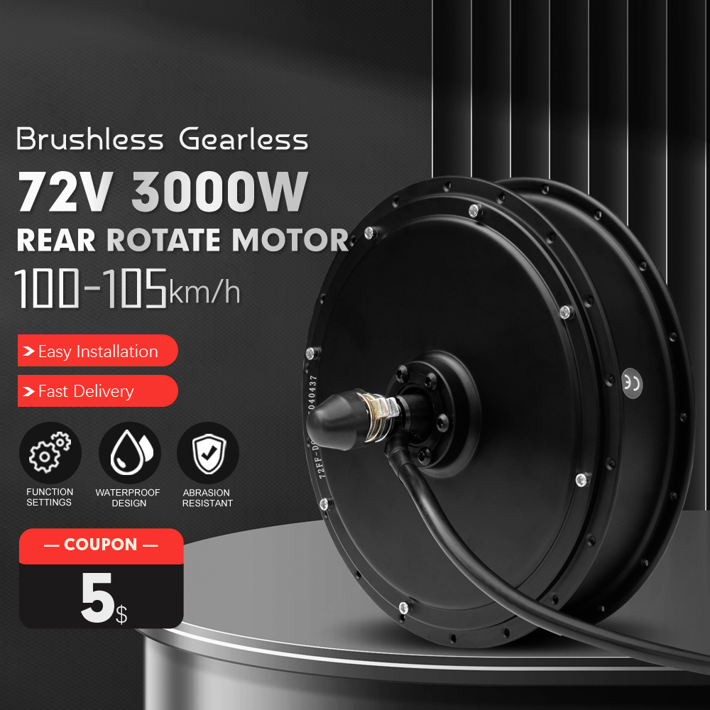 محرك دراجة كهربائية 72 فولت 30 - مراجعة Ebike Conversion Kit 72V 3000W وسعره