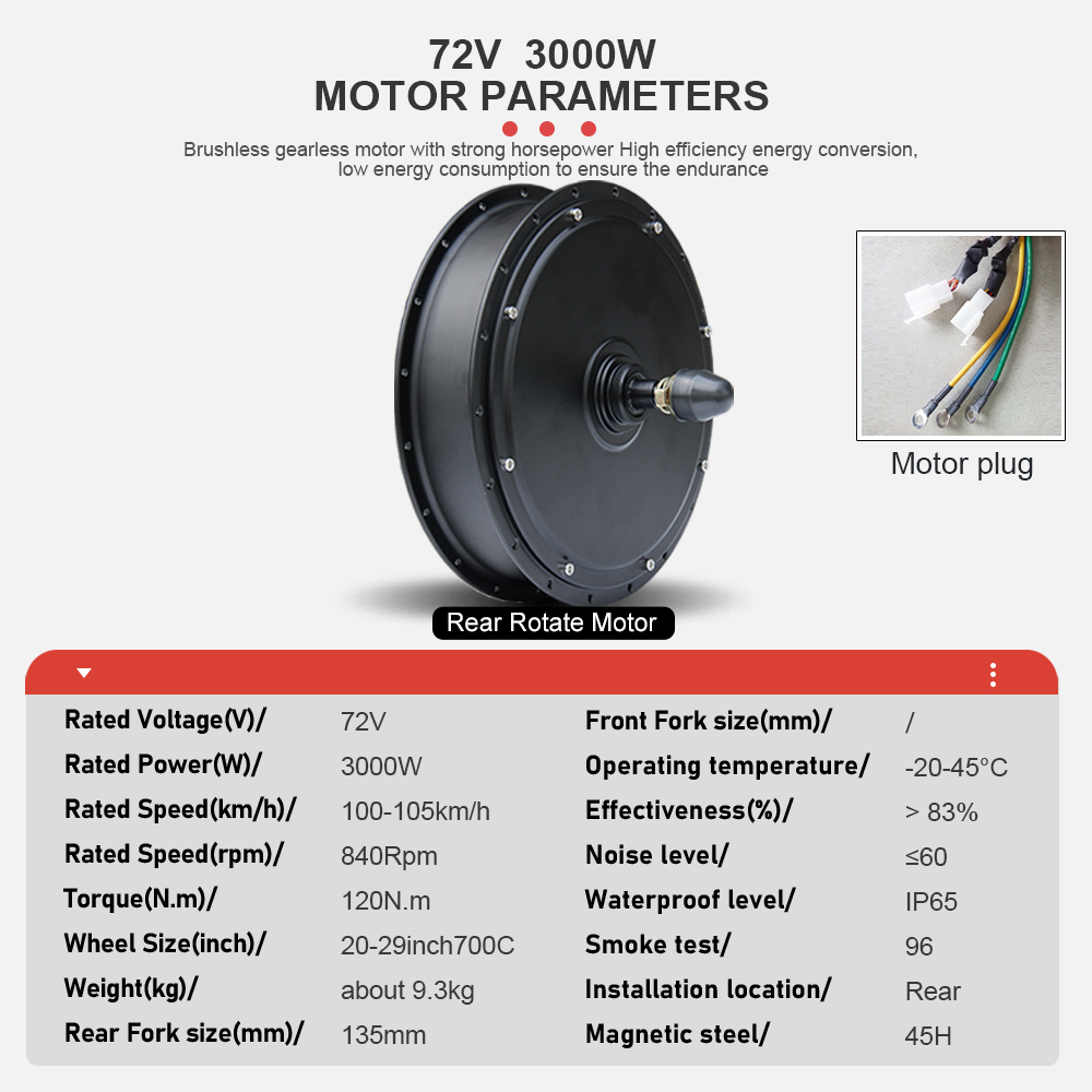 محرك دراجة كهربائية 72 فولت 30 - مراجعة Ebike Conversion Kit 72V 3000W وسعره