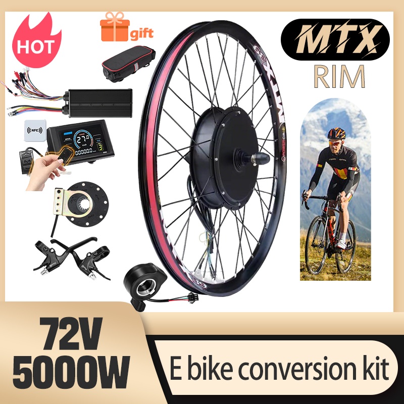 طقم تحويل الدراجة MTX39 E 72 ف - مراجعة 72V 5000W Hub Motor Kit وسعره