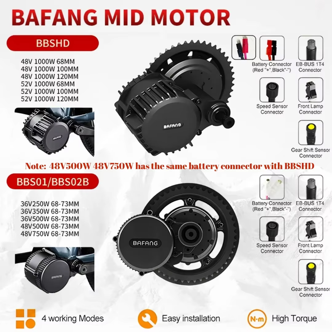 محرك BAFANG BBSHD بقوة 1000 وا - مراجعة Mid Drive Motor Kit 52V 1000W وسعره